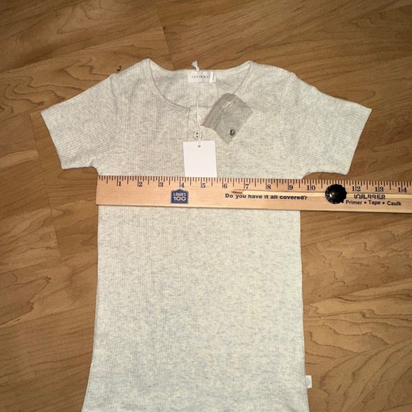 Jamie Kay Ribbed Henley Tee Organic Cotton Blend Short Sleeve Top Size 5Y - Picture 12 of 15